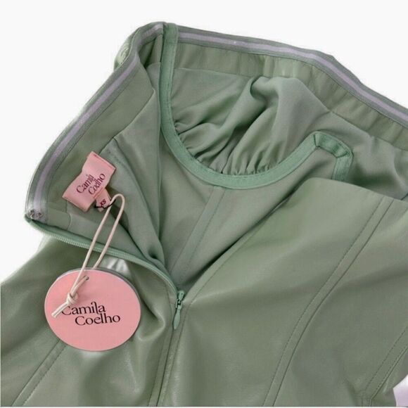 Camila Coelho Revolve Sage Mini Dress Seafoam Green NWT XS - Picture 8 of 11